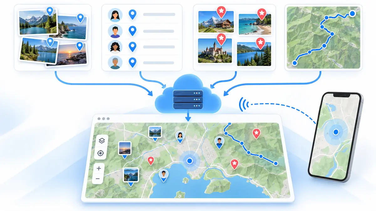Photos, contacts, favoris et traces GPS réunis dans Nextcloud Maps